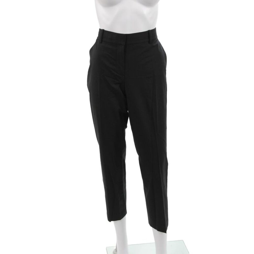 Theory Women Ankle Pants Black Wool Size 6